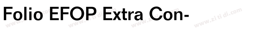 Folio EFOP Extra Con字体转换